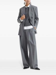 Brunello Cucinelli кашемировый джемпер с круглым вырезом, серый