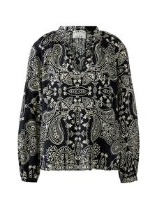 Oui Блузка черного и кремового цвета