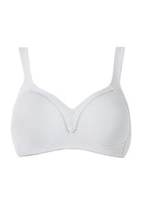 Мягкий бюстгальтер Shaper из хлопка, без косточек, широкие бретели, эластичные манжеты, для женщин Triumph, белый