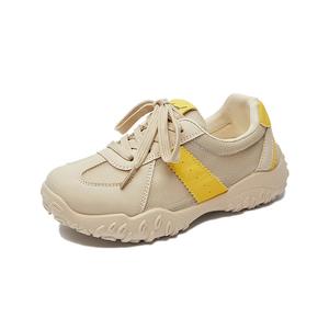 Alxnan Женские низкие повседневные туфли Box в желтом цвете, цвет Yellow