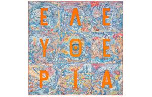 HERMES Шёлковый шарф Women's Blue Orange