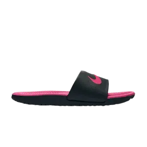 Кроссовки Nike Kawa Slide GS 'Black Vivid Pink', черный