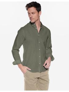 Рубашка Steffen Klein Leinenhemd Tailored Fit, хаки