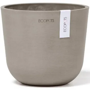 Цветочный горшок ECOPOTS «Oslo Mini 16 Taupe», для использования в помещении, серо-коричневый