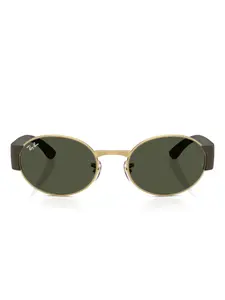 Солнцезащитные очки овальной формы Ray-Ban, золотистый
