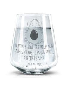 Стакан для питья из авокадо с надписью Счастливый, прозрачный Mr. & Mrs. Panda