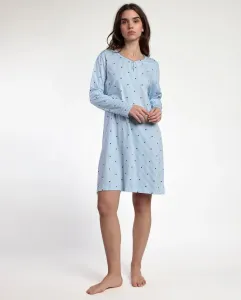Женская длинная ночная рубашка из вискозного трикотажа Admas, синий