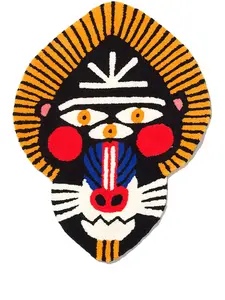 Ковер Oggian Drillo (94 x 66 см) Qeeboo, черный