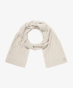 Шерстяной шарф крупной вязки