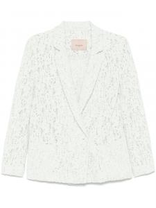 Кружевной блейзер TWINSET, зеленый