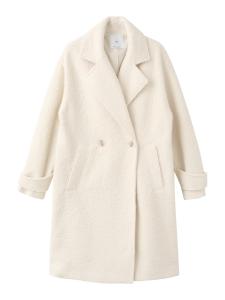Пальто межсезонное MANGO Finsti, кремовый