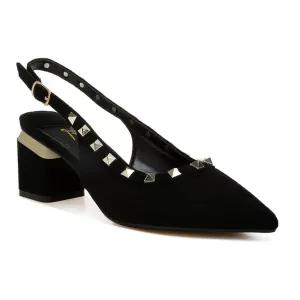 Женские босоножки на каблуке Ameya London Rag, черный