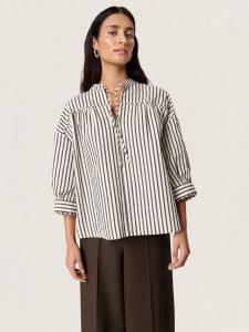 SLToledo блузка с полосками и галстуком на воротнике с рукавом 3/4 Soaked In Luxury