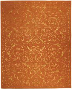 Ковер SAFAVIEH, 244 x 305 см, - коллекция Tibetan - большой - Rust, ручной вязки из шелка и шерсти, идеален для гостиной, спальни, офиса, столовой (TB417H)