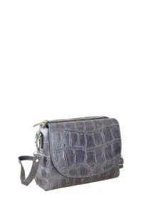 Сумка через плечо COLLEZIONE ALESSANDRO "Амстердам" из натуральной кожи, синий