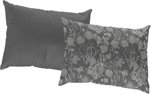 Декоративная подушка Adam "Flower Cuveé", с цветочным узором, двусторонний чехол без наполнения, 1 шт 40х40 см, оливковый