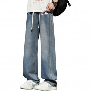 Джинсы Unisex Moderate Straight Fit WARRIOR, синий denim (diy badge)