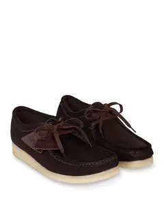 Мужские лоферы Clarks Originals Wallabee на шнуровке Sandro, коричневый