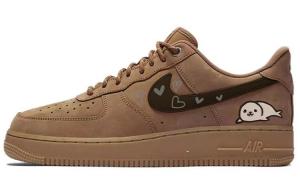 Кастомизированные кроссовки Nike Air Force 1 Skateboarding Unisex, темно-коричневый