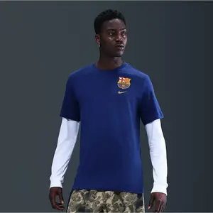 Футболка мужская FC Barcelona 2025-2026 Crew Nike, синий