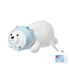 Плюшевая кукла Naked Bear Collection White Bear высота 21см длина 39см MINISO, белый Bear 21cm Comes with Face Towels
