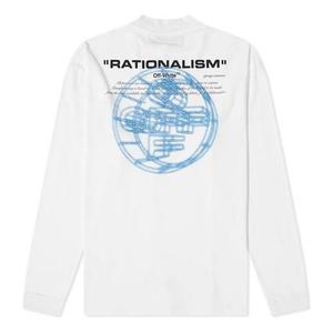 Футболка 3d logo printing round neck long sleeves white Off-White, белый