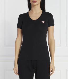 Футболка GUESS VN MINI TRIANGLE Slim Fit, черный