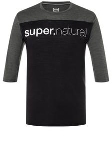 Рубашка super.natural Merino T Shirt, черный