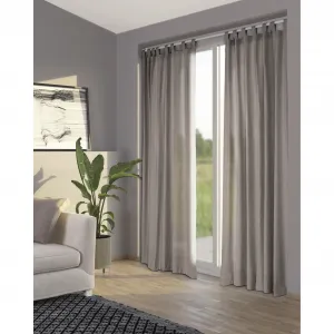 Шторы Primera «Stone-Washed», (1 шт.), уникальная ткань с практичными тканевыми петлями для подвешивания, цвет kitt