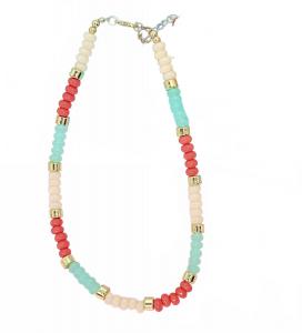 Женское ожерелье Coastal Spritz из бисера в цвете кораллово-красный мульти Treasure Jewels, Coral Red Multi
