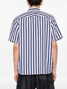 Junya Watanabe MAN поплиновая рубашка в полоску, синий