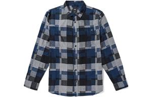 Рубашка мужская платье синяя/черная Vans, черный