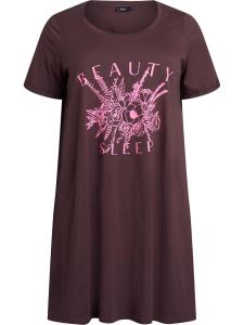 Ночная рубашка Zizzi MALLY, коричневый