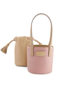 Giambattista Valli пляжная сумка с нашивкой-логотипом, розовый