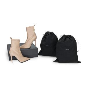 БОТИНКИ С ОСТРЫМ НОСКОМ, КАБЛУК 90 ММ, ЦВЕТ ЭКРЮ Amiri, белый