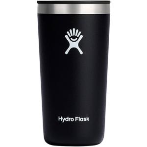 Кофейный стакан для напитков 12 OZ ALL AROUND TUMBLER, с двойными стенками и вакуумной изоляцией TempShield, 350 мл Hydro Flask, черный
