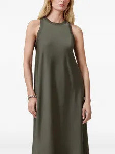 Платье макси Aida А-силуэта AllSaints, зеленый