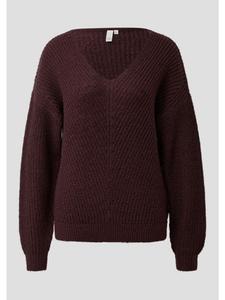 Вязаный свитер в цвете 49W0_bordeaux QS