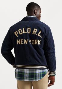 Куртка Polo Ralph Lauren Big & Tall CORDUROY LETTER JACKET, Aviator Navy/Black