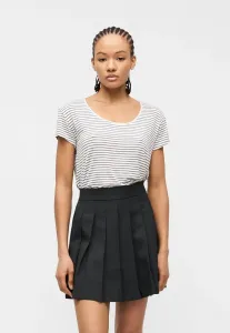 Трендовая футболка с драпировкой, базовая футболка Hollister Co., White/Black