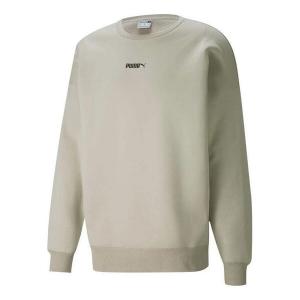 Свитер small logo crew neck sweatshirt 'grey' Puma, серый