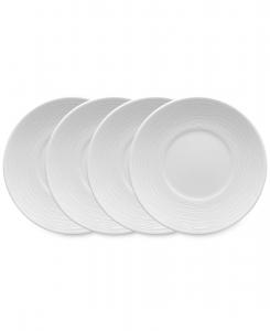 Набор из 4 блюдец Swirl Noritake, белый