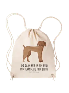 Спортивная сумка Mr & Mrs Panda Sportbeutel Hund Dogge, кремовый