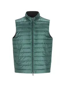 Стеганый жилет на молнии Herno, зеленый