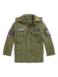 Куртка с карманами POLO RALPH LAUREN KIDS, зеленый