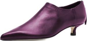 Женские универсальные ботильоны Pazzion с закрытым заостренным носком, задней молнией, низким каблуком-кицтеном, стильные ботинки до щиколотки для повседневной носки и вечеринок, размеры 4-16 US, Purple