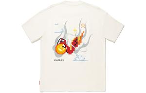 Футболка Li-Ning мужская, цвет ecru, круглый вырез, умеренный прямой крой