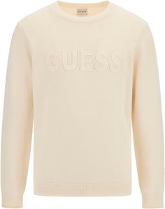 Мужской свитер GUESS Eco с длинным рукавом и 3D логотипом, Quicksand
