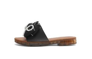 Женские тапочки-слайды с защитой от запаха HLA, Black