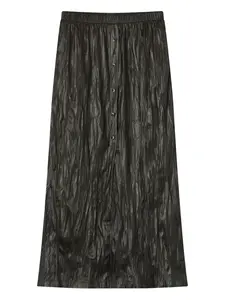 Юбка миди с жатым эффектом B+Ab, черный